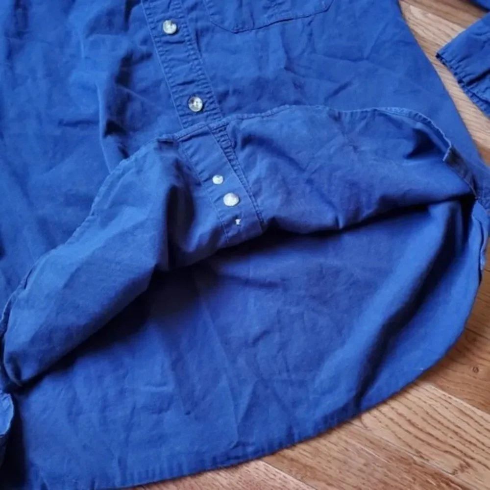 North Face Blue Button Down Shirt - Picture 6 of 9